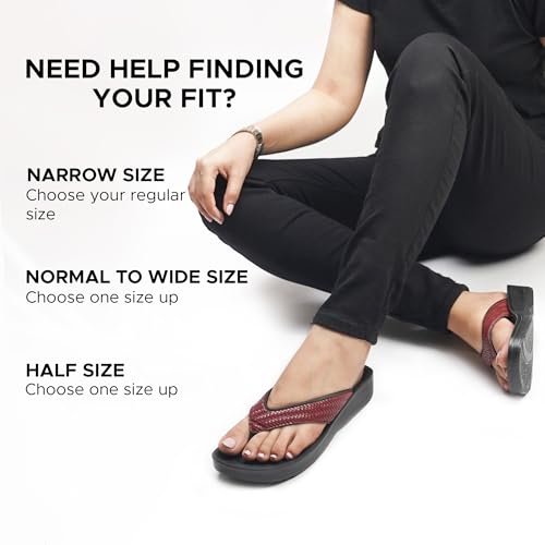 Image of AEROTHOTIC Comfortable Arch Support Flip Flops for Women Orthotic Sandals