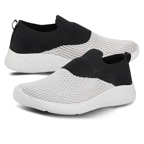 Image of Men's Slip-On Sports Shoes | Lightweight & Comfortable Laceless Sneakers for Casual Wear, Walking, Gym & Outdoor Activities
