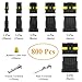 808Pcs 50Sets Waterproof Automotive Electrical Connectors Plug Kit Wire Connectors 1 to 6 Pin with Ratcheting Crimper Pliers Fit 16-22 AWG Wire Car Truck Motorcycle Boat Marine
