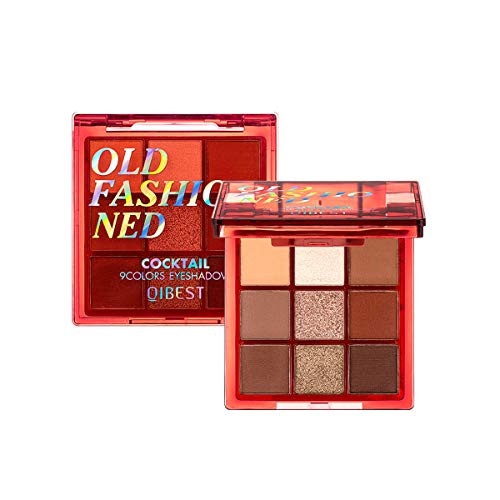 New Nude Eyeshadow Palette, COOSA 9 Colors Matte Shimmer Glitter Multi-Reflective Shades Ultra Pigmented Makeup Eye Shadow Waterproof Cosmetic EyeShadows Palette (#1)