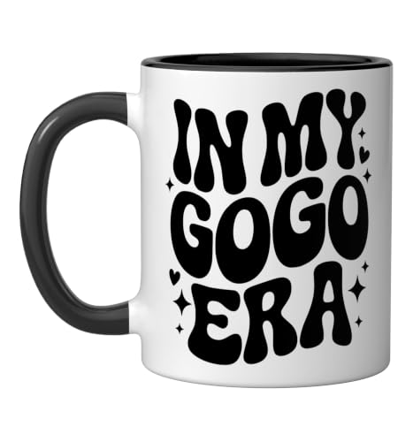 In My Gogo Era, Funny South African Grandmother Ceramic Mug, Black/White, 11oz