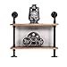 Cdbl Wand Bücherregal Vintage Loft Eisen Wasserrohr Multilayer Massivholz Bücherregal, Vom Boden Bis Zur Decke Reichendes Bücherregal, Massivholzregal Lagerregal ， Blumenstand, 4 Größen Regal