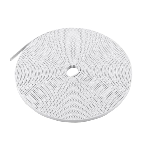 [Materiali premium] Questa cinghia di distribuzione ad alte prestazioni è costruita con materiale PU durevoli con fili in acciaio incorporato che forniscono una resistenza e flessibilità eccezionali. La combinazione di rinforzo in poliuretano e in acciaio crea una cintura che mantiene la stabilità dimensionale pur essendo altamente allungata e deformazione sotto carico.