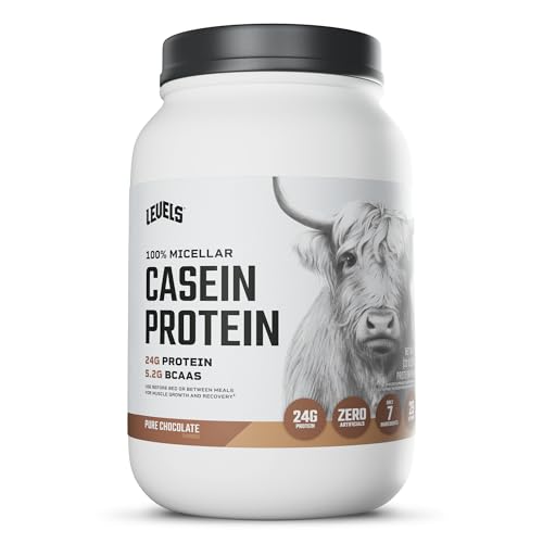 Levels 100% Micellar Casein Protein, Hormone Free, Chocolate, 2LB