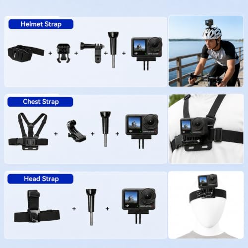 Image of DJI Osmo Action 4 Waterproof Action Camera Bundle, 1 /1.3 inch Sensor