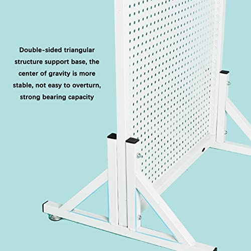 Tablero de clavijas blanco multiusos con estructura modular de 60 x 160 cm de alta capacidad 3