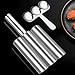 Triple Meatball Maker,Meat Baller Spoon with Cutting Spade,DIY Meatball Making Set For Hot Pot,Home Cooking Tools for Quick Cooping Cookie Dough Or Sorbet (Stainless Steel 1 PCS)
