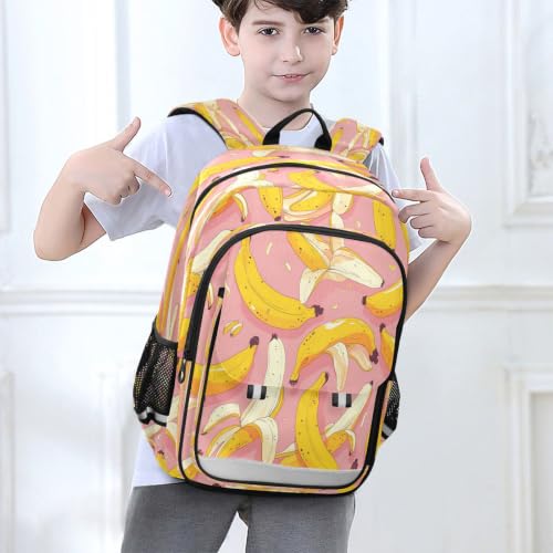 Sac à dos rose banane pour enfants finis les cahiers abîmés