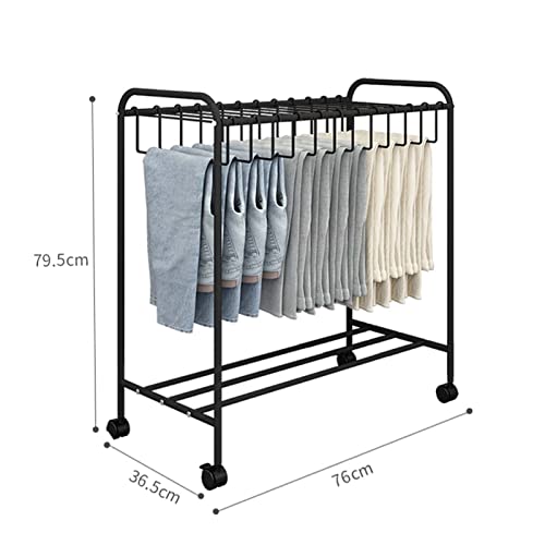Cintre à pantalons à roulettes Orga pour optimiser le rangement du dressing