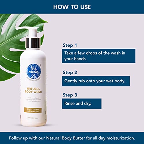 Image of The Moms Co. Dry Skin Combo Pack with Body Wash (200ml) and Stretch Oil (100ml) For Moms and Moms To Be
