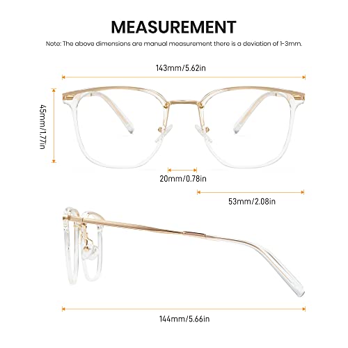 Image of Cyxus Stylish Blue Light Glasses for Woman, Lightweight Computer Glasses for Screen Time Anti Eye Strain for Work, Daily Use