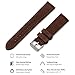 Benchmark Suede Watch Strap - Rustic Suede Leather Watch Band with Quick Release Spring Bars (Dark Brown, 22mm)
