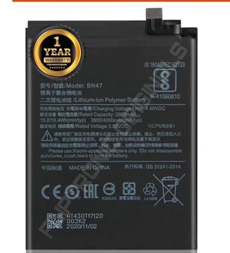 Image of FLIPTRONICS ORIGINALS BN47 Battery for Redmi 6 Pro I A2 Lite Battery with 1 Year Warranty****(Z147)