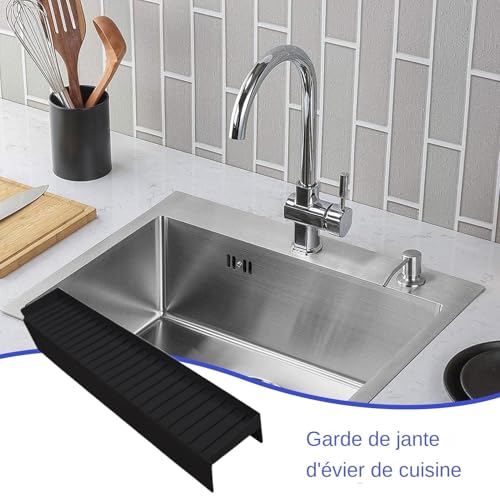 Protector de silicona antiderrames para evitar salpicaduras en el borde del fregadero 4