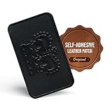 MastaPlasta Instant Self-Adhesive Premium Leather Repair Patch. Black Crown 4 x 2.4 Inch (10cm x 6cm). DIY Upholstery-Quality Patches for Couches, Car Interiors, Bags