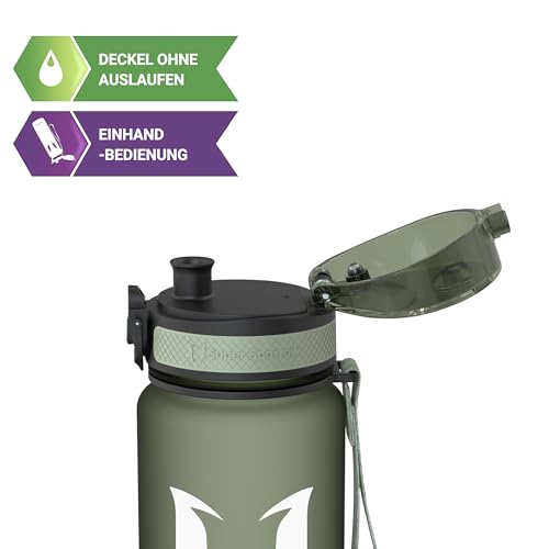 Super Sparrow Trinkflasche - Tritan Wasserflasche - 500ml - BPA-frei - Ideale Sportflasche - Sport, Wasser, Fahrrad, Fitness, Uni, Outdoor - Leicht, Nachhaltig
