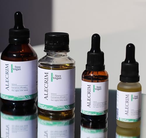 Óleo Vegetal de Alecrim, Stex Vegan, 100% Puro e Natural - Crescimento Capilar (100mL Conta Gotas Vi