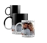 Launchigo Customized Heat Sensitive Color Changing Mug - With Photo & Text. Custom Photo Coffee...
