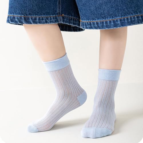 Crew Socks for Women, Pack of 5 Pair Socks for Girls Soft and Breathable In Tube Sock for Daily Wear and Parties3