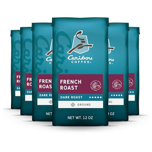 Caribou Coffee Ground Coffee Dark Roast, French Roast, 72 Ounces