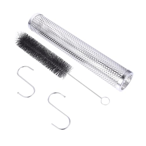BESPORTBLE Grill Smoker Anti-bbq Tube Set of 4 Mesh Tube for Outdoor Smoking Bbq Smoking Tube Stainless Steel