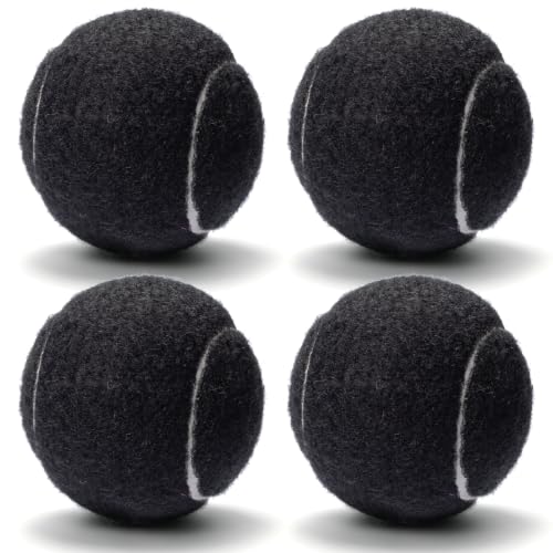 Walker Tennis Balls Precut Tennis Balls for Walkers 4PCS Walkers Legs Universal Precut Glide Balls Heavy Duty Long Lasting Felt Pad Glide Coverings for Furniture Legs and Floor ProtectionBlack