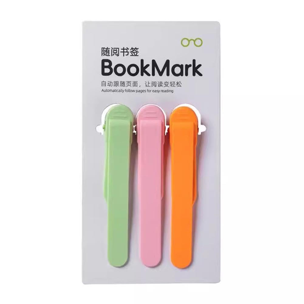 Segnalibri Automatici In Silicone - Set Da 3, Intelligenti, Per Lettori, Studenti E Insegnanti, Colorati E Pratici