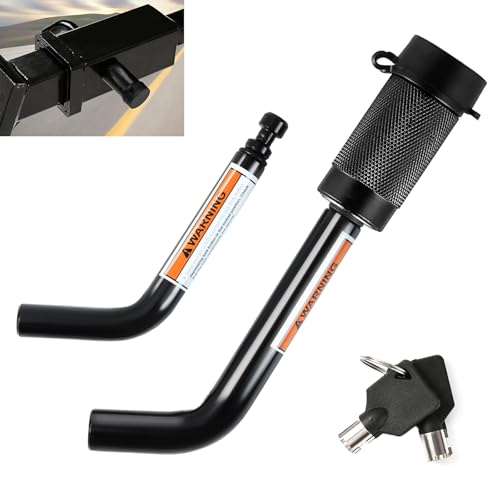 Antivol de remorque - Verrouillage automatique du récepteur - Goupille de sécurité pour remorque de camping-car, voiture, camion