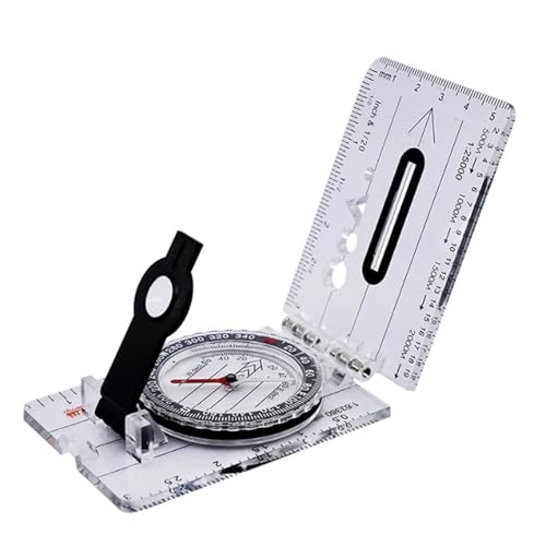 Brújula Plegable de Bolsillo para Camping y Senderismo miniatura 3