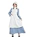 Nuoqi Womens Pioneer Dress Prairie Dress Women Adult Colonial Dress Costume Blue M