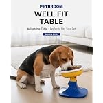 Well Fit Elevated Dog Bowl Stand – Adjustable Height 4.5–7.4 in with 0–22° Tilt, Stable Non-Slip Feeding Stand for Dogs & Cats, Bowl Not Included, Beige - Image 2