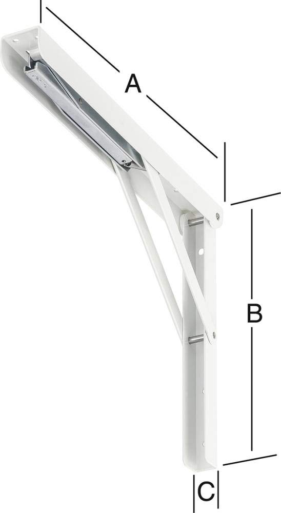 multi-line - vormann multiline, elevata capacità di carico di 200 kg/paio, colore bianco e zincato