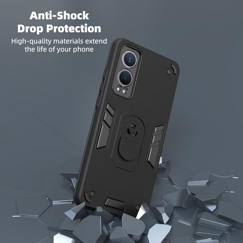 Image of NDCOM for OnePlus Nord CE 4 Lite 5G Back Cover | Stylish Protective OnePlus Nord CE4 Lite 5G Back Cover | Premium OnePlus Nord CE 4 Lite 5G Cover | Ring Holder Case