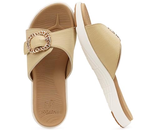 COFACE Womens Dressy Orthotic Slides Ladies Yoga...