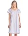Casual Nights Women's Fancy Lace Flower Short Sleeve Nightgown