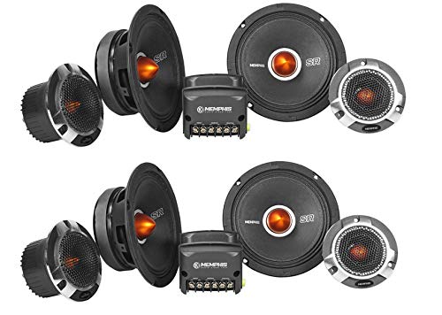 (2) Pairs Memphis Audio SRXP62C SRX Pro 6.5" Competition Component Car Speakers