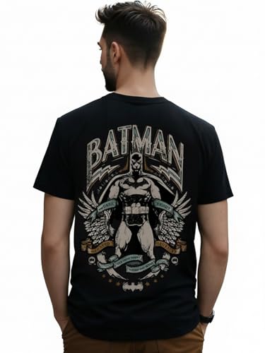 Image of Bewakoof X DC Men's Cotton Graphic Print Regular Fit Half Sleeve Round Neck T-Shirt | Tshirt for Men Cotton| Casual Wear | Street Wear