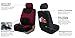 FH Group Car Seat Cover Light Breezy Burgundy Seat Cover Flat Cloth Full Set Automotive Seat Covers, Airbag Compatible & Split Rear Universal Fit Interior Accessories for Cars Trucks and SUV