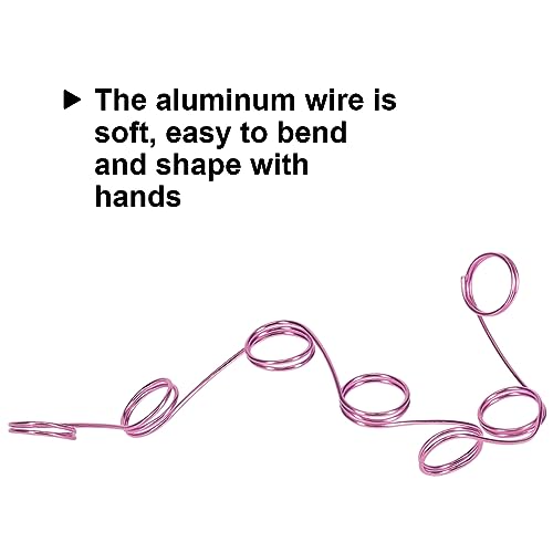 Image of Tenn Well 165ft 18 Gauge Aluminum Wire Light Pink Bendable for Jewelry