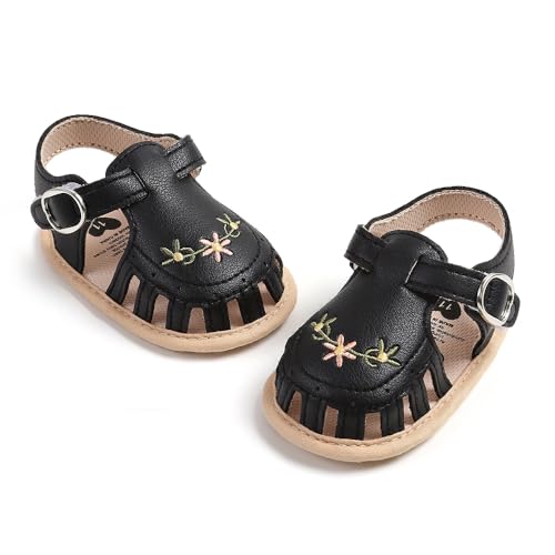 Image of Infant Baby Boys Girls Summer Sandals Party Wedding Dress Flats Shoes Newborn Crib Shoes First Walkers Prewalkers 0-18 Months