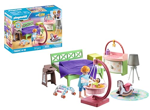 PLAYMOBIL myLife 71609 Dormitorio con Zona de Juegos bebé, y Dos