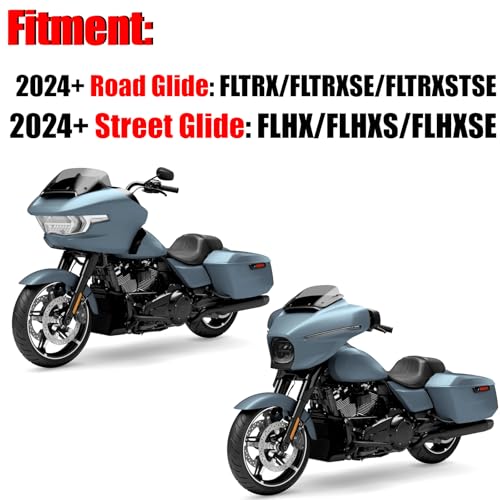 Image of Skid Plate Fit for Harley Touring, Road Glide, CVO Road Glide, Street Glide, CVO Street Glide, Special FLHXSE Lower Engine Chassis Protection Guard 2024-UP, Black