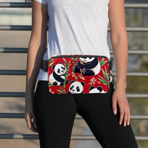 Bolsa cruzada para correr libre de rebotes con ajuste ergonómico de panda 6