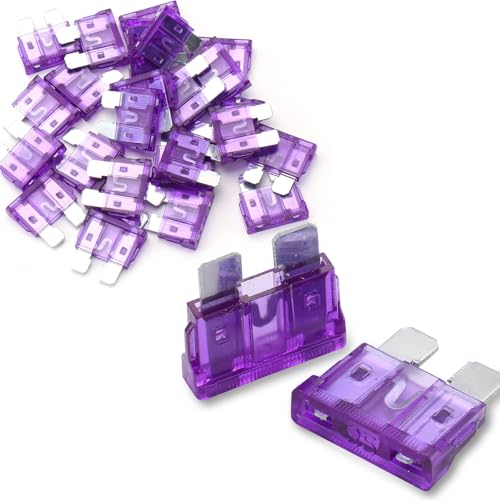 Baomain 25 fusibles lames ATC/ATO 35A 32V - violet pour auto/camion