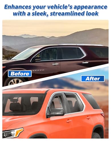 Déflecteurs de fenêtre extra durables Chevrolet Traverse 2018-2023 ventilation