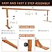 MR Skate Rail Skateboard Ramp Grind Rail Professional Skatepark Grind Rail Adjustable Height Grind Rail for Skateboard Rail Tricks Practice, Round Bar Skate Grind Rail 71” for Beginners to Advanced