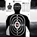 KNINE OUTDOORS Shooting Targets Paper, 17x25 inch, Bulk for Hunting, Handguns, Pistols, Rifles, Silhouette with Red Bullseye, Black Design (50 Pack)