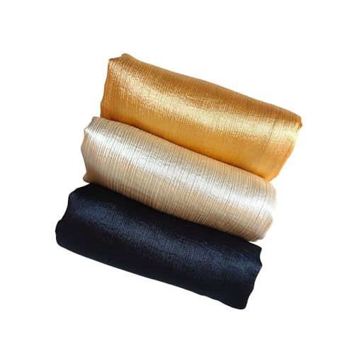 Image of Premium Muna Satin Hijab | Pack of 3 | 200 cm x 70 cm | Elegant Choice for All Occasions - Parties, Weddings & Festivals |