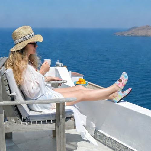 Image of Water Shoes for Women Men Barefoot Beach Swim Aqua Socks Summer Wide Slides Sandals Quick Dry Pool River Sea Sock Shoes