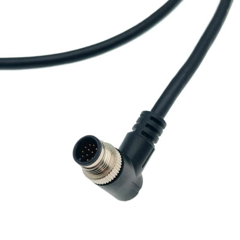 M12 Cable Connector Male and Female Circular Shield 2 3 4 5 6 7 8 9 12 17 pin p/;vc PUR Straight Angle MOL*/d Water Proof M8(1-1.5meter,8P)